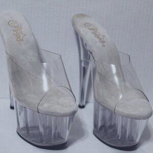 Pleaser Clear Heels
